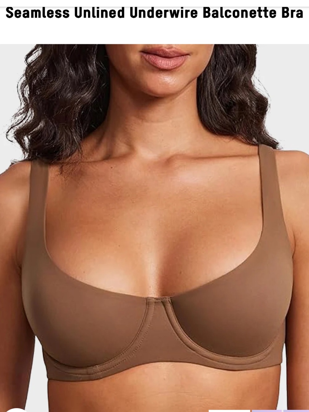 2 NWT Shecurve Seamless Unlined Underwire Balconette Bras size 36B